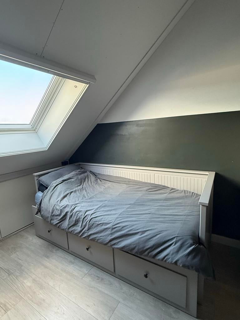 Ikea Hemnes bed 80x200 met lades, Ophalen, Gebruikt, Eenpersoons, Wit