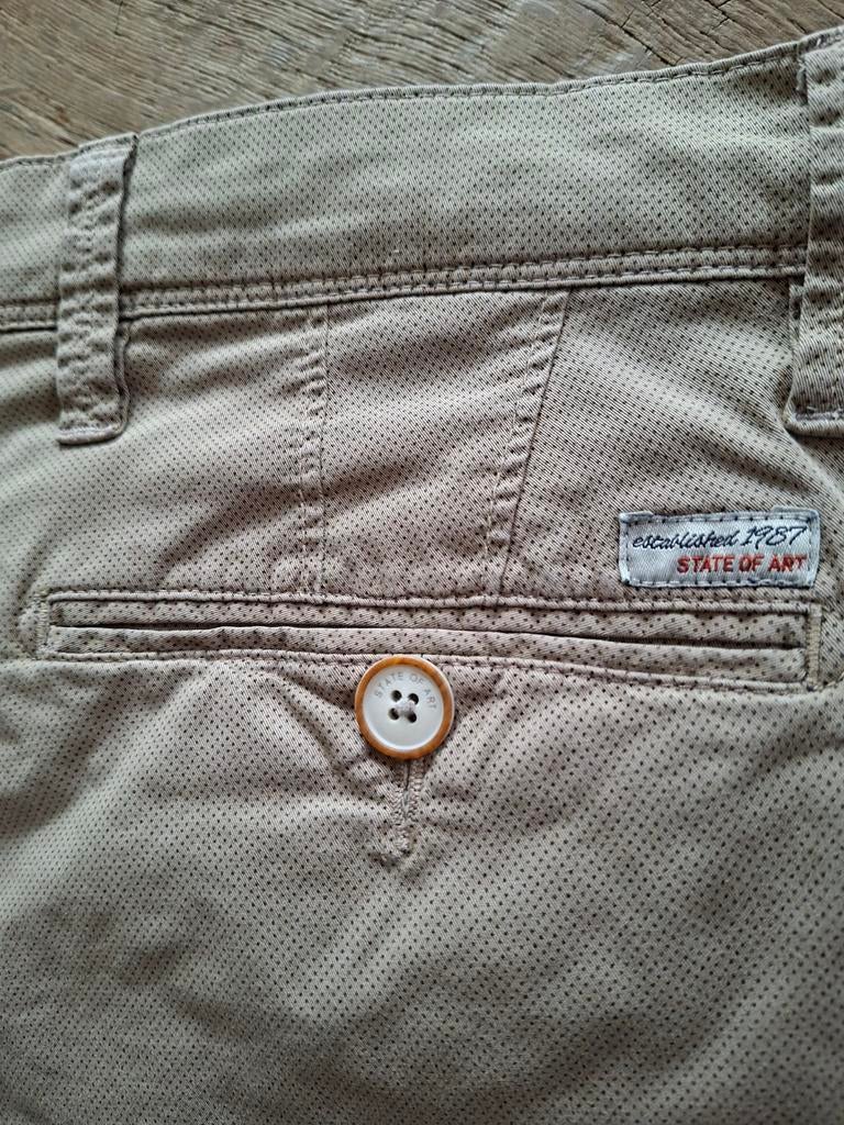 Heren pantalon, khaki/ beige, STATE OF ART 40/34, Kleding | Heren, Spijkerbroeken en Jeans, Ophalen of Verzenden, Zo goed als nieuw