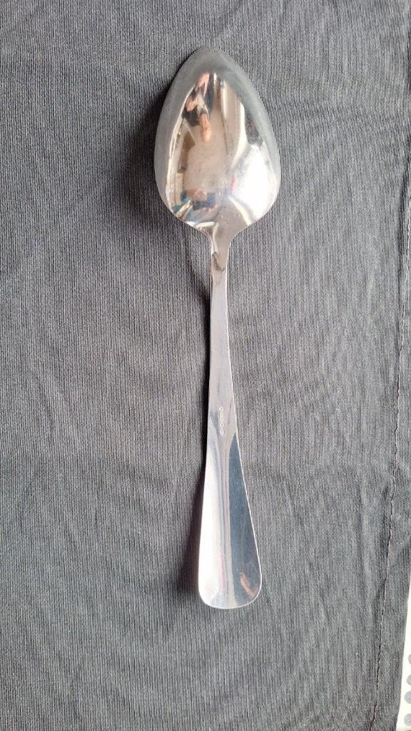 Verzilverde Haags Lofje  1x groente scheplepel (26,5 cm), Antiek en Kunst, Antiek | Bestek, Ophalen of Verzenden