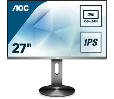 AOC Monitor 27 inches - Q2790PQU/BT Zwart, Ophalen, IPS, Full HD, Zo goed als nieuw