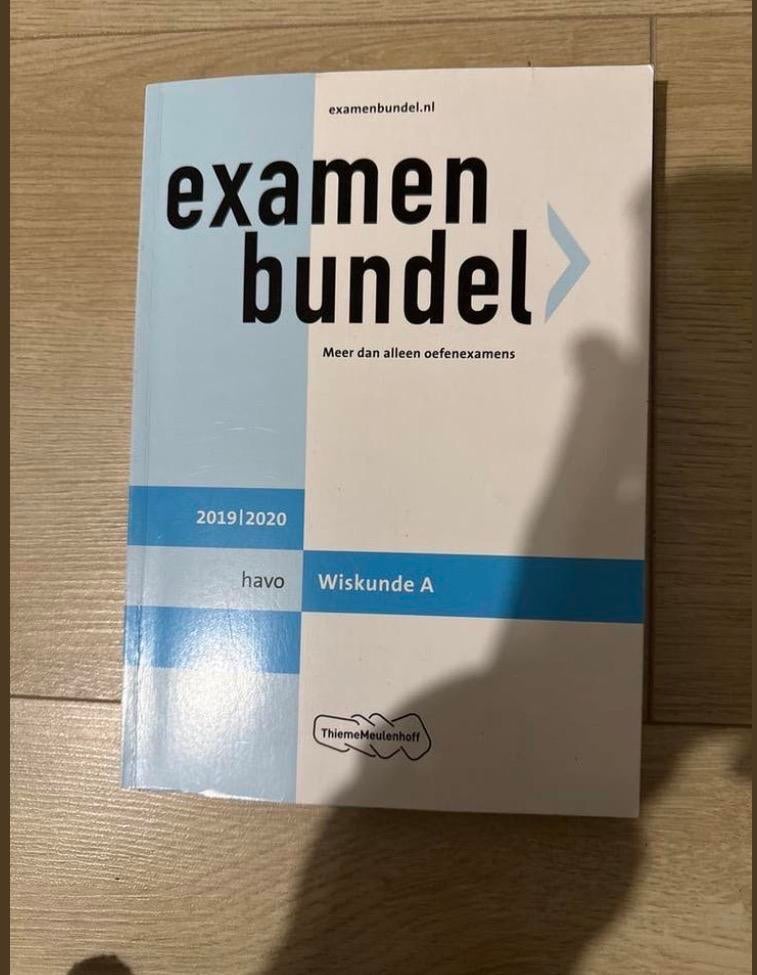 Examenbundel Wiskunde A HAVO 2019/2020, Ophalen of Verzenden, Gelezen, HAVO, Wiskunde A