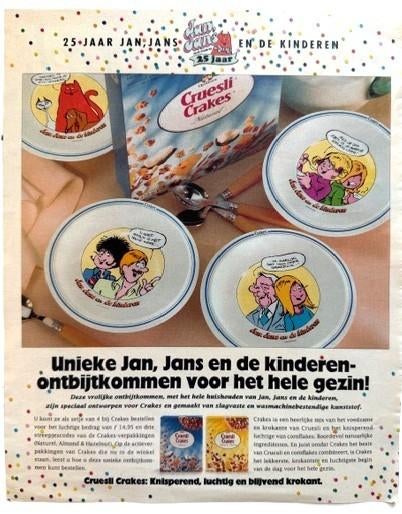 Jan Kruis Jan Jans en de kinderen ADVERTENTIE Cruesli Crakes, Jan Kruis, Eén stripboek, Nieuw, Ophalen of Verzenden