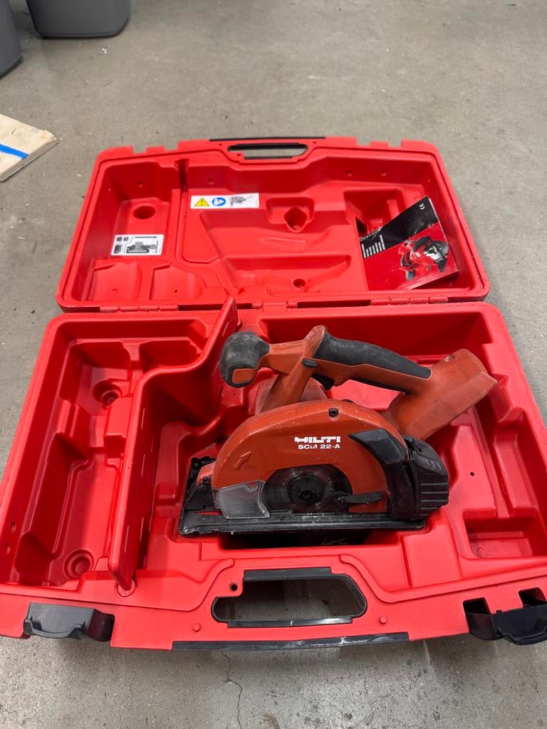 Hilti SCM 22-A metaal Cirkelzaag, Ophalen of Verzenden, Gebruikt, Cirkelzaag