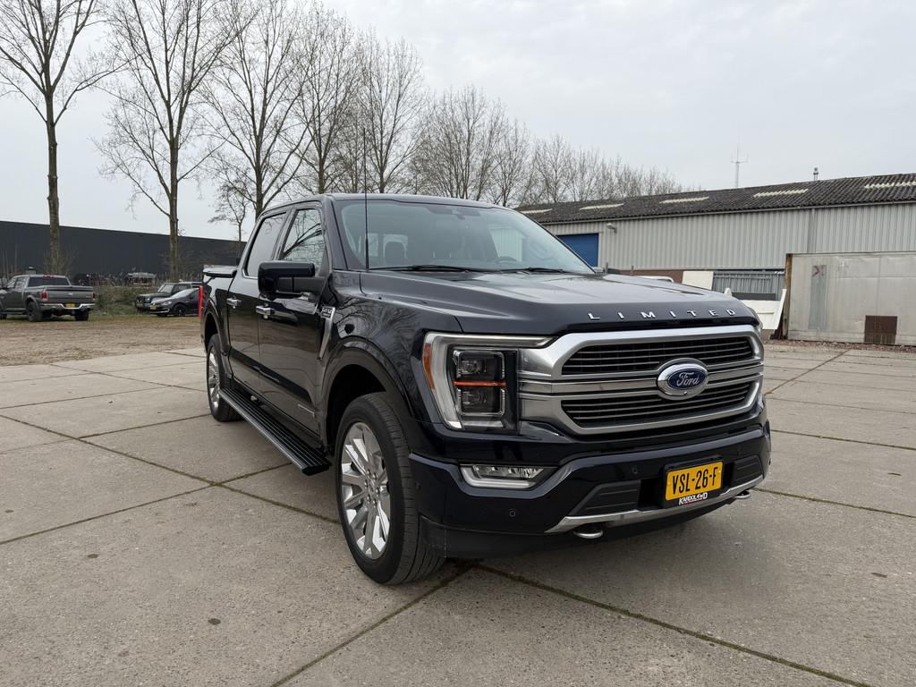 Ford USA F-150 LIMITED 430PK Hybrid SuperCrew powerboost | T, Auto's, Automaat, Gebruikt, Blauw, F-150