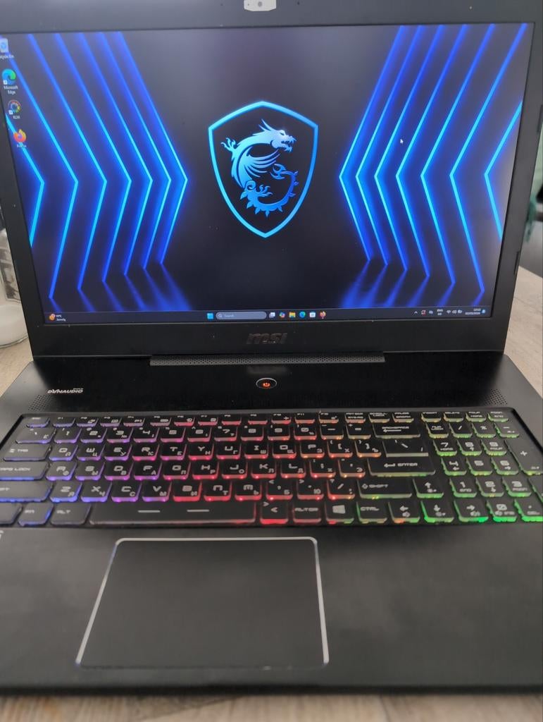 Vrij nette Msi GS72 17,3" FHD i7 GTX SSD 16GB ram, MSI Gaming i7, Met videokaart, 2 tot 3 Ghz, Qwerty