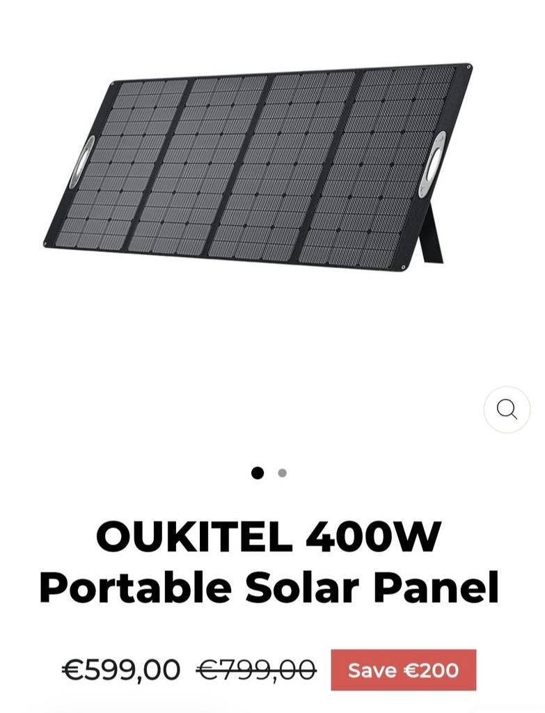 🔆OUKITEL PV400W opvouwbaar Zonnepaneel voor Powerstation, Ophalen of Verzenden