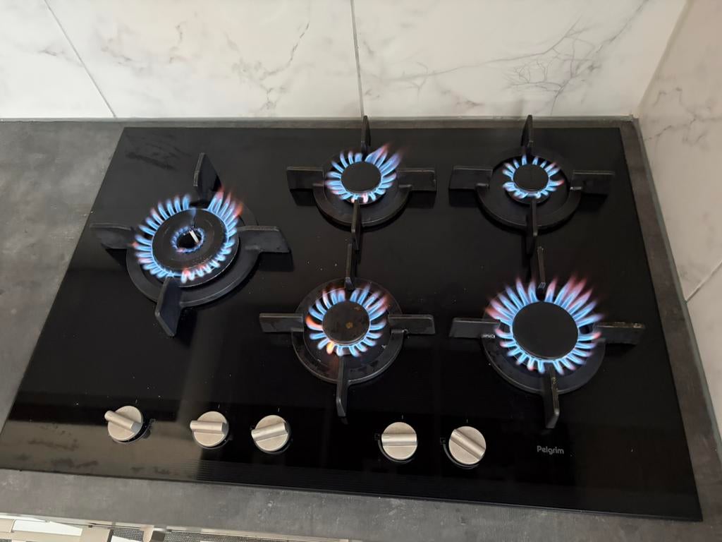 Pelgrim  inbouw gaskookplaat, Witgoed en Apparatuur, Kookplaten, Ophalen, Gebruikt, Inbouw, Gas