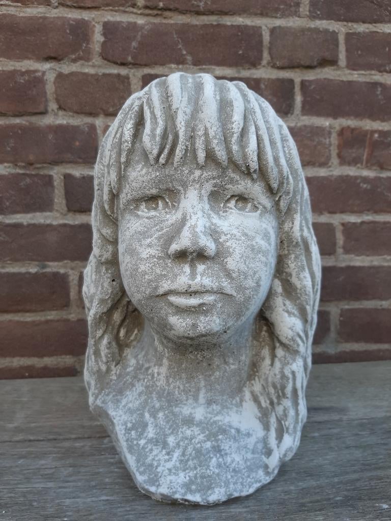 Vrouw buste borstbeeld betonnen beeld tuinbeeld beton, Ophalen