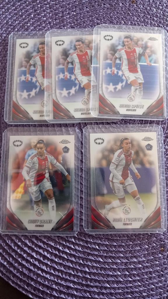 Ajax Vrouwen Topps Chrome kaarten, Ophalen of Verzenden