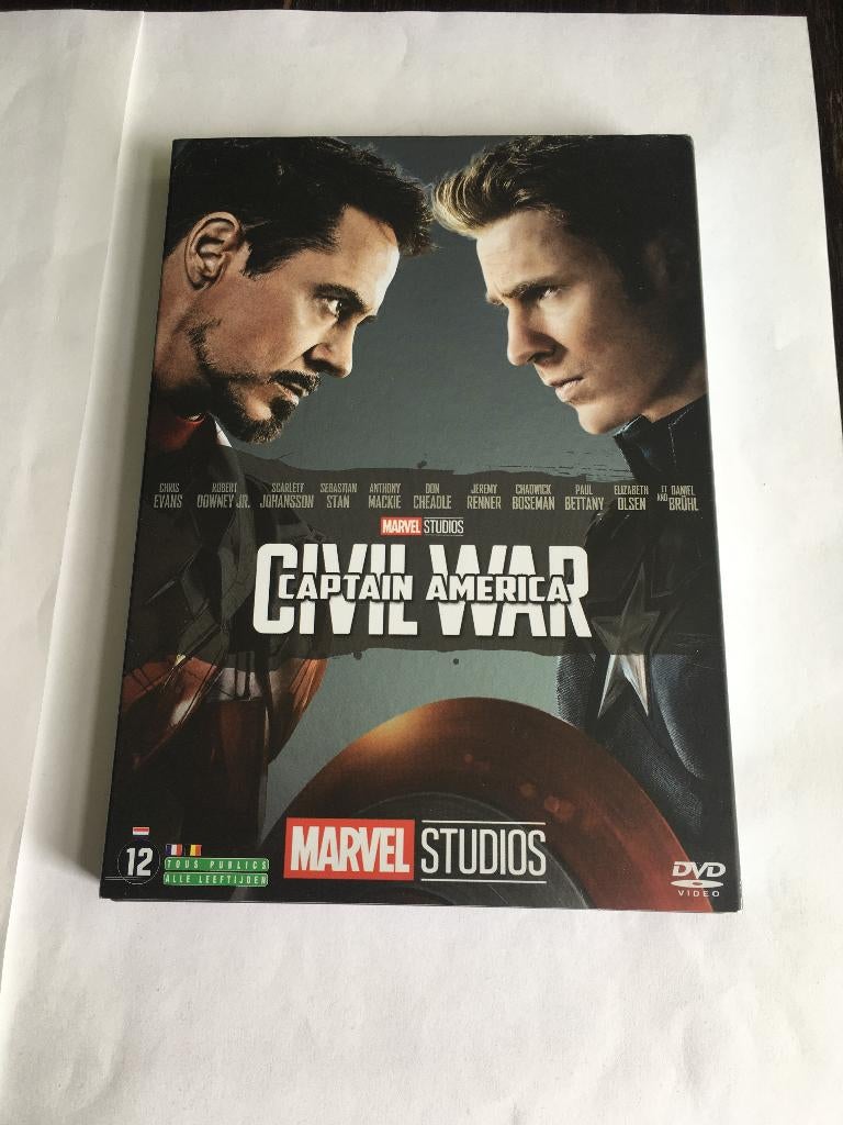 captain america civil war dvd marvel, Cd's en Dvd's, Alle leeftijden, Ophalen of Verzenden, Zo goed als nieuw