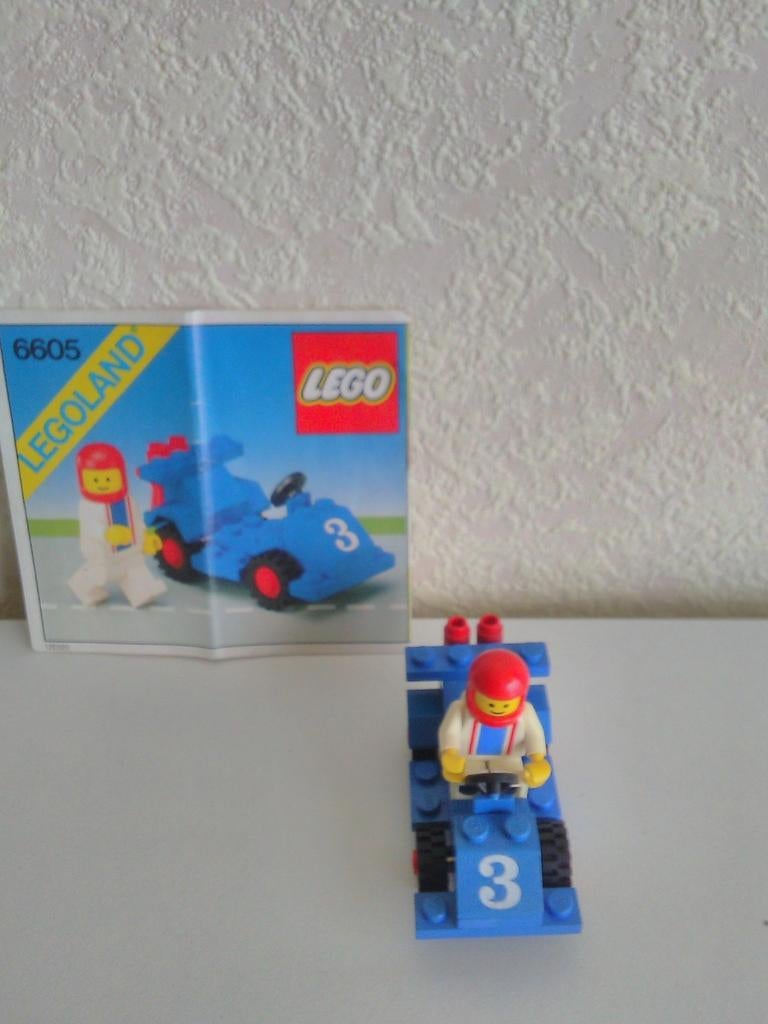 Lego 6605 race wagen nr.3 met boekje is compleet, Kinderen en Baby's, Speelgoed | Duplo en Lego, Ophalen of Verzenden, Zo goed als nieuw