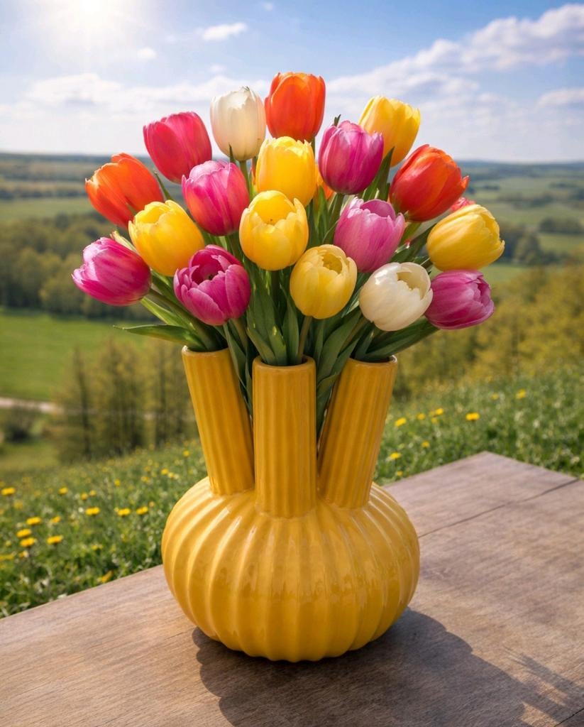 Felipe tulpenvaas toetervaas Mica Decorations, Ophalen of Verzenden, Aardewerk of Porselein