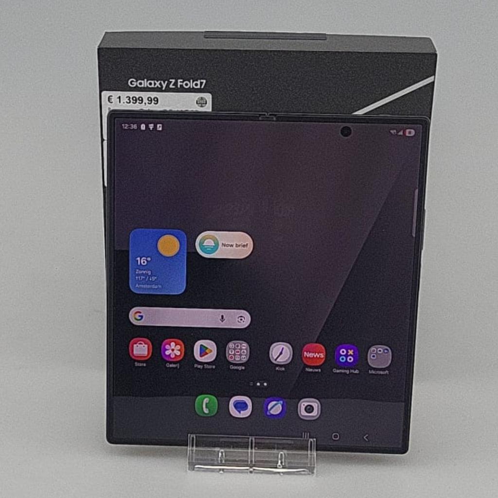 Samsung Galaxy Z Fold 7 5G 512GB Jet Black Incl: Bon, Samsung, Zo goed als nieuw, Support@Samsung.com, 129, Samsung-ro, Yeongtong-gu
Suwon-si, Gyeonggi-do 16677
South Korea