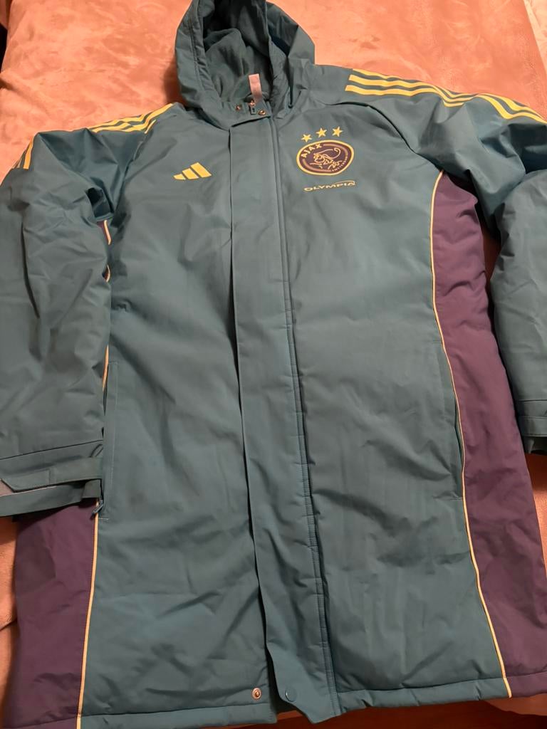 Ajax jas seizoen 24/25, Kleding | Heren, Ophalen, Zo goed als nieuw, Maat 48/50 (M), Groen