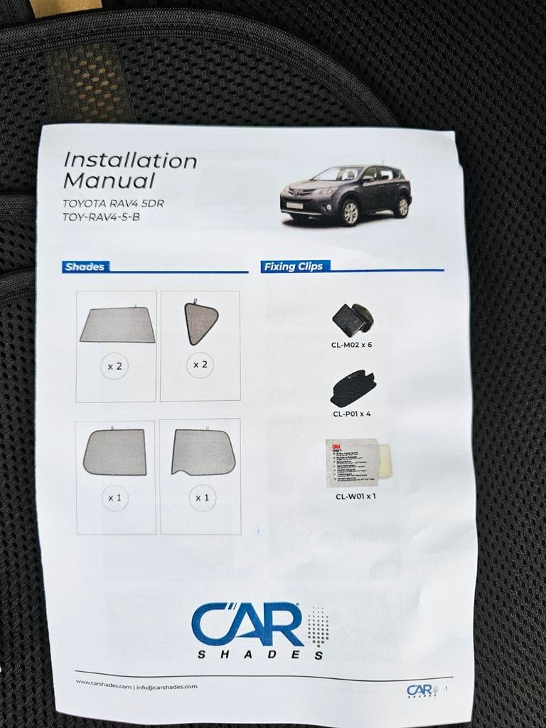 Car Shades zonneschermen set voor Toyota RAV4 5DR, Ophalen of Verzenden, Nieuw, Toyota
