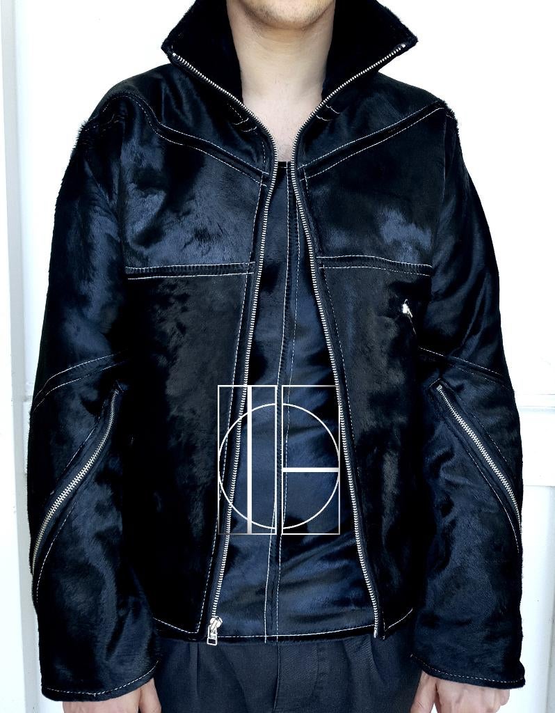 jas vacht unisex - Ann Demeulemeester leer - gothic, Kleding | Dames, Maat 38/40 (M), Verzenden, Zwart, Onbekend