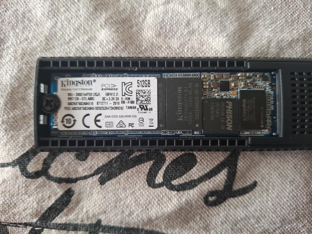 Kingston 512GB Nvme, Computers en Software, Harde schijven, Intern, Kingston Technology, SSD, Ophalen of Verzenden