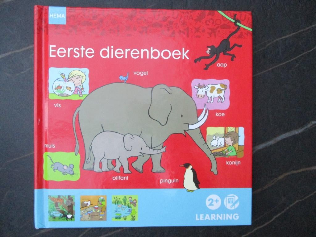 Eerste dierenboek - hardcover boek Hema Learning, Ophalen of Verzenden, Zo goed als nieuw, Hema, 3 tot 4 jaar