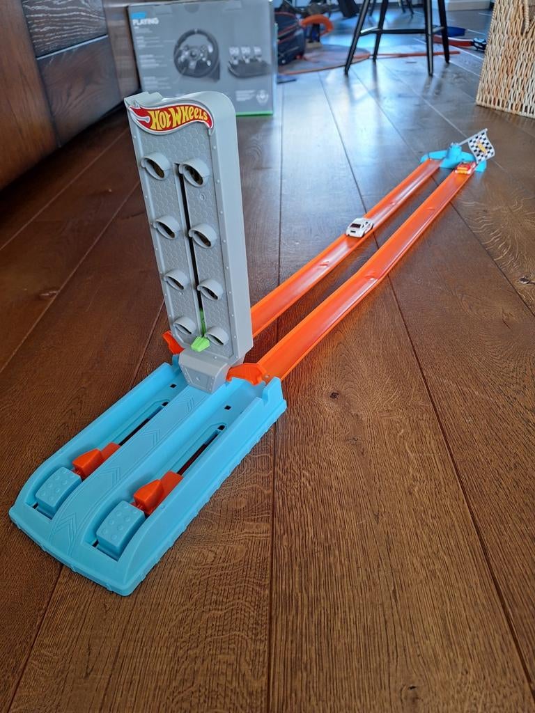 Hot Wheels Action Dragstrip Kampioen Racebaan, Kinderen en Baby's, Speelgoed | Racebanen, Zelf te bouwen, Ophalen of Verzenden