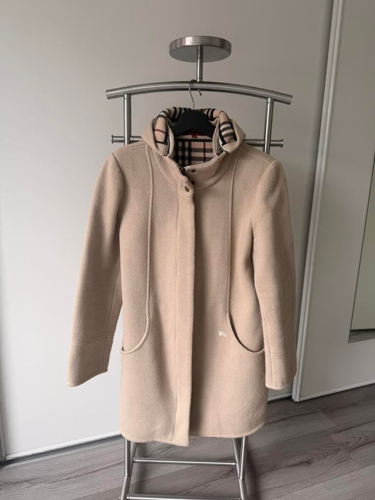 Burberry cape jas / poncho | maat 40 | beige, Kleding | Dames, Jassen | Winter, Ophalen of Verzenden, Zo goed als nieuw, Maat 38/40 (M)