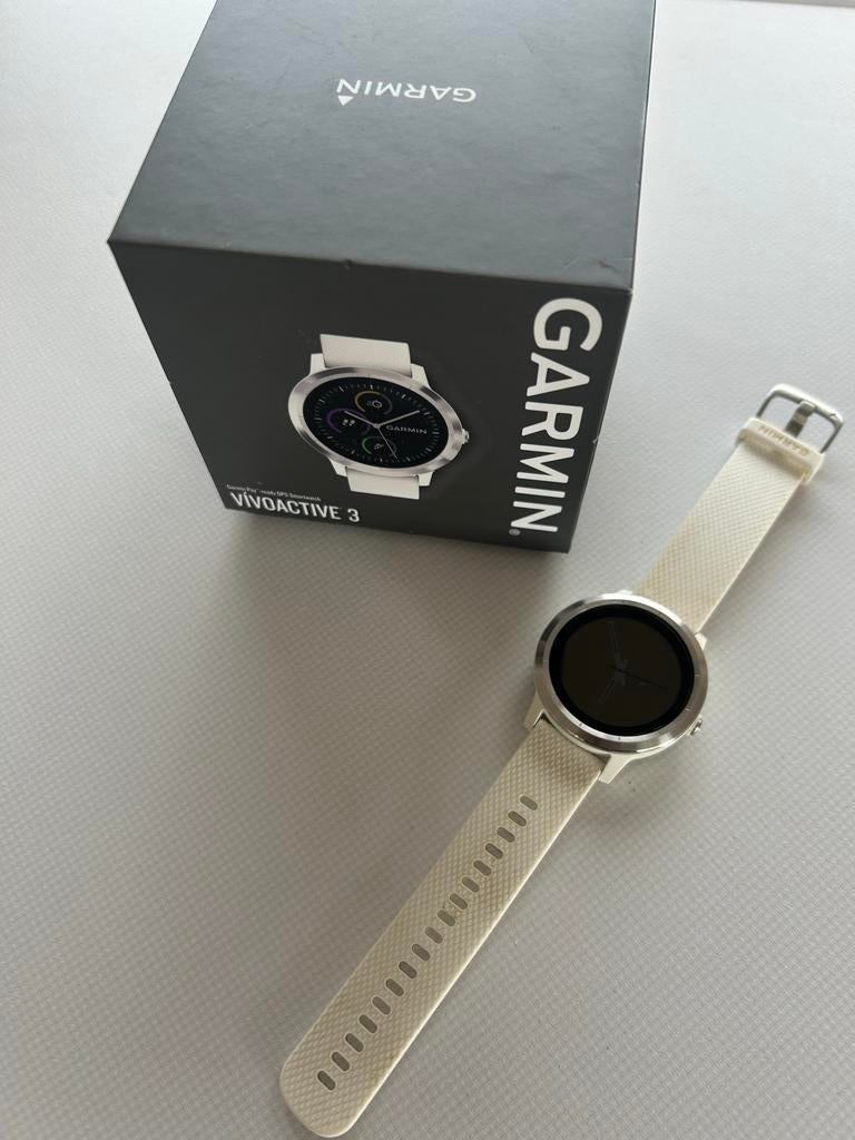 Garmin Vivoactive 3 Smartwatch, Sieraden, Tassen en Uiterlijk, Smartwatches, Wit, Ophalen of Verzenden, Waterdicht, Android