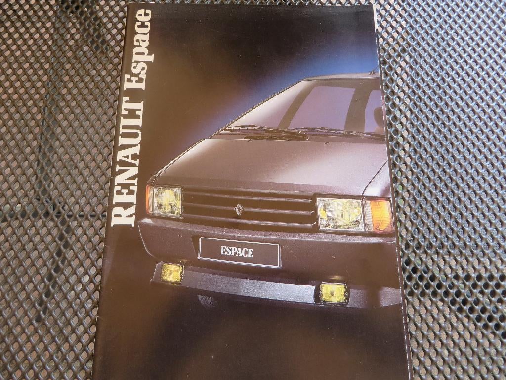 Renault Espace Folder 1987, Ophalen of Verzenden, Zo goed als nieuw, Renault