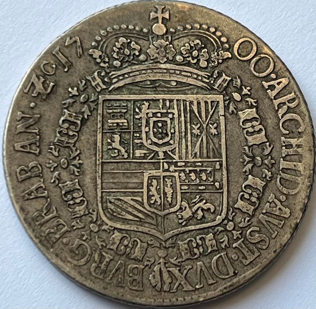 Antwerpen zeer zeldzame patagon 1700 heel mooi exemplaar!, Vóór koninkrijk, Zilver, Losse munt, Overige waardes