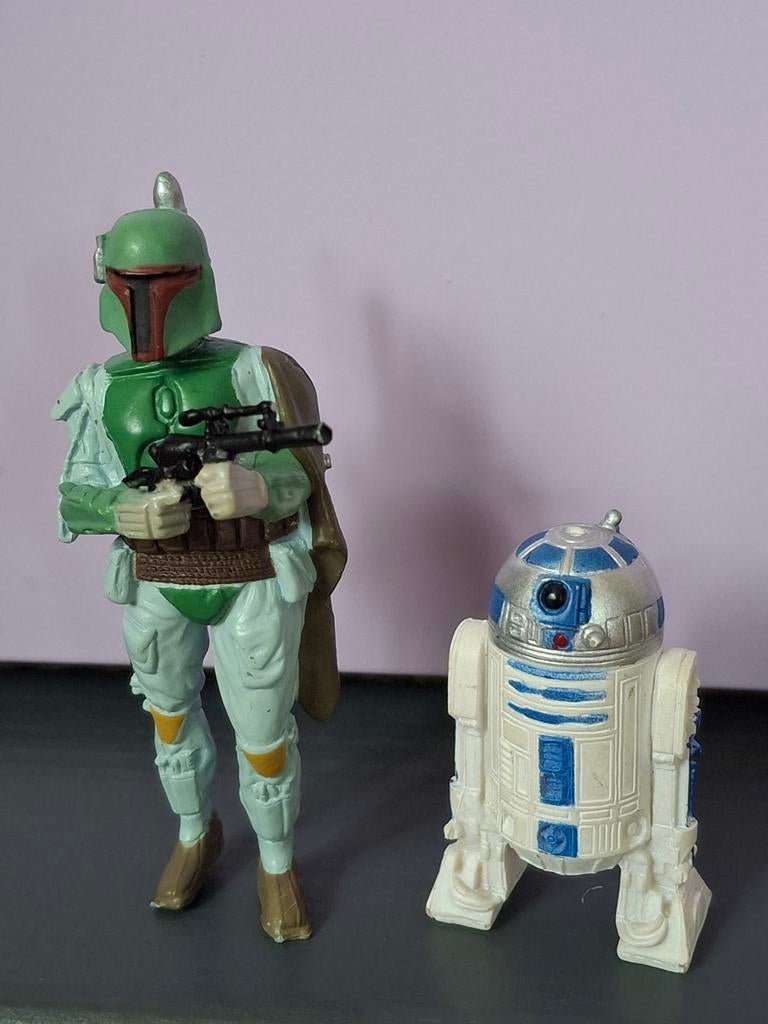 Star Wars Disney Collectibles 2007 PVC  Boba Fett en RDD2, Ophalen of Verzenden, Zo goed als nieuw, Actiefiguurtje