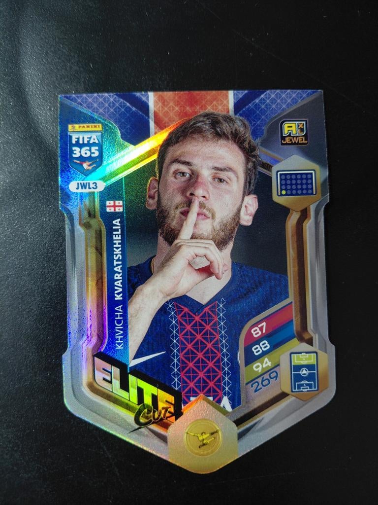 Kvaratskhelia (psg) elite cut panini, Verzamelen, Ophalen of Verzenden, Nieuw, Buitenlandse clubs, Poster, Plaatje of Sticker