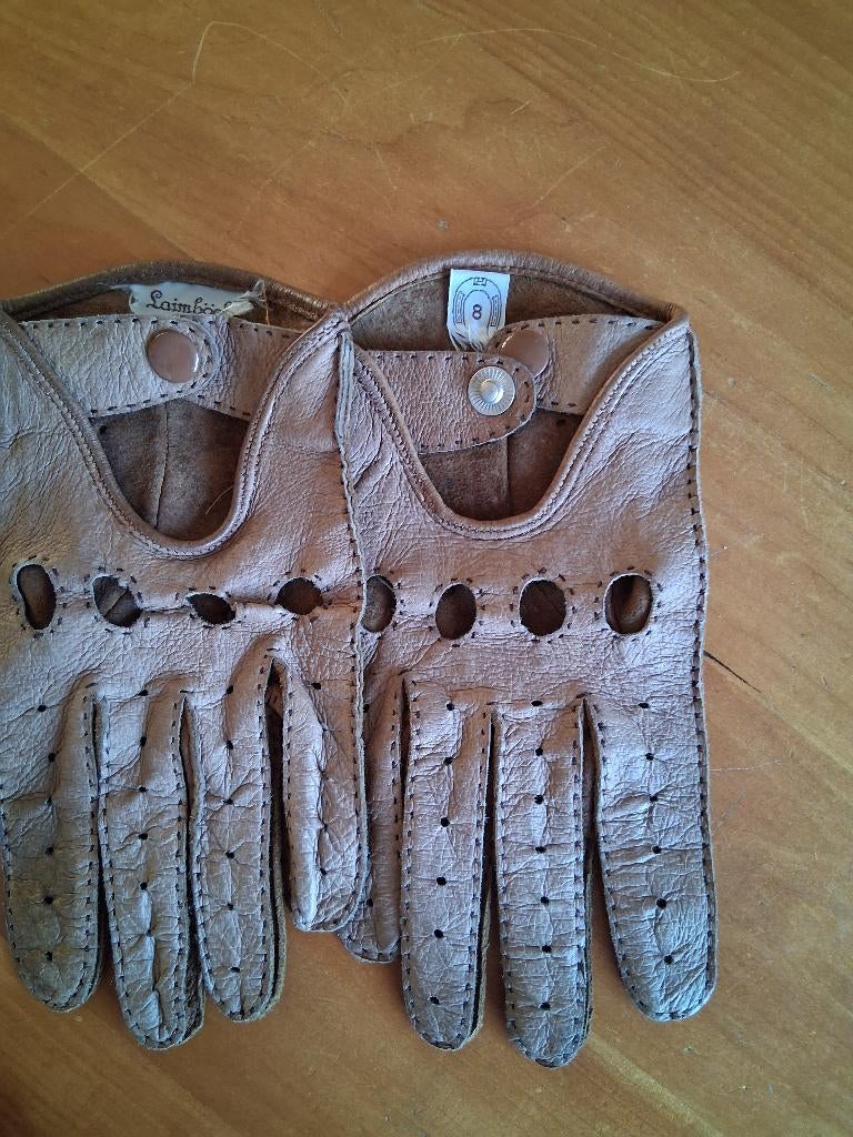 laimbock, soepele  leren  handschoenen, voor in je cabrio!, Kleding | Dames, Mutsen, Sjaals en Handschoenen, Zo goed als nieuw