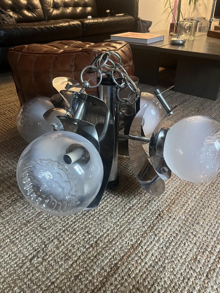 Space Age Murano Lamp, Ophalen, Gebruikt, Space Age, Mid Century, 50 tot 75 cm