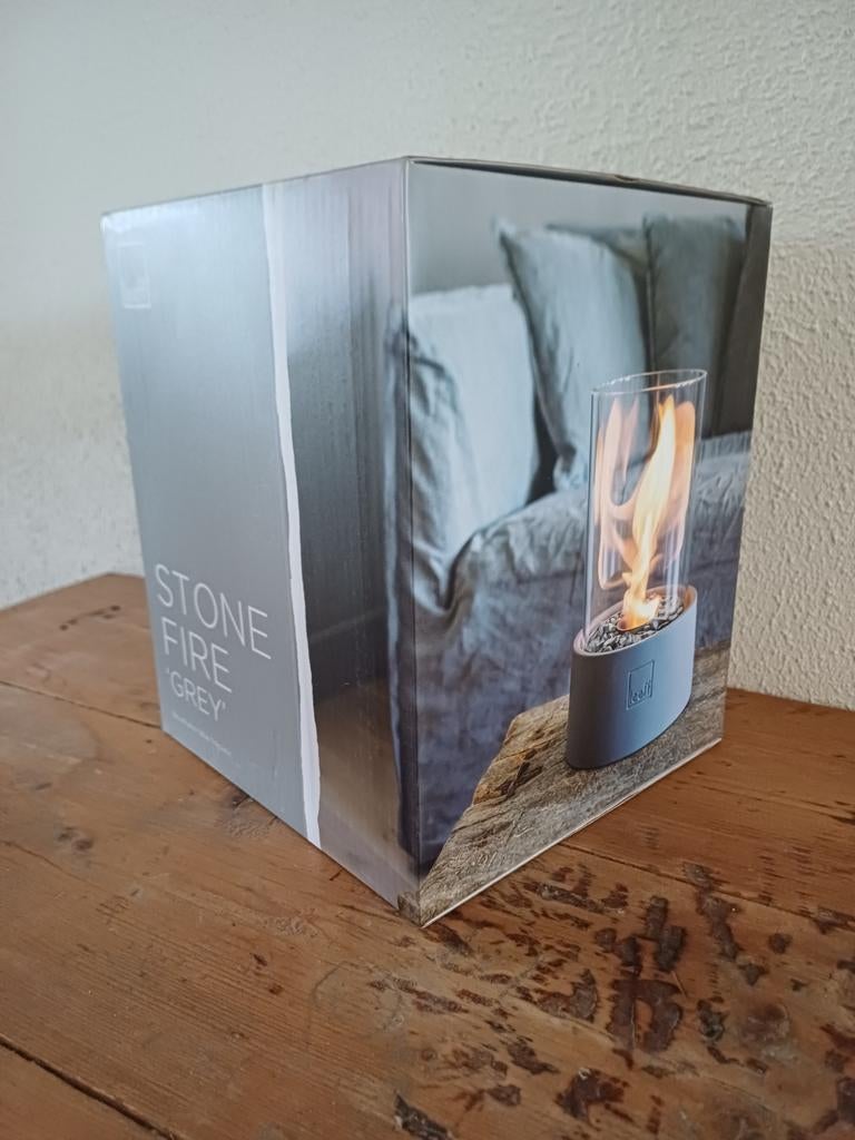 Leeff Stonefire Sfeerhaard 'Grey' - Nieuw in Doos, Huis en Inrichting, Haarden, Ophalen of Verzenden, Nieuw, Vrijstaande haard