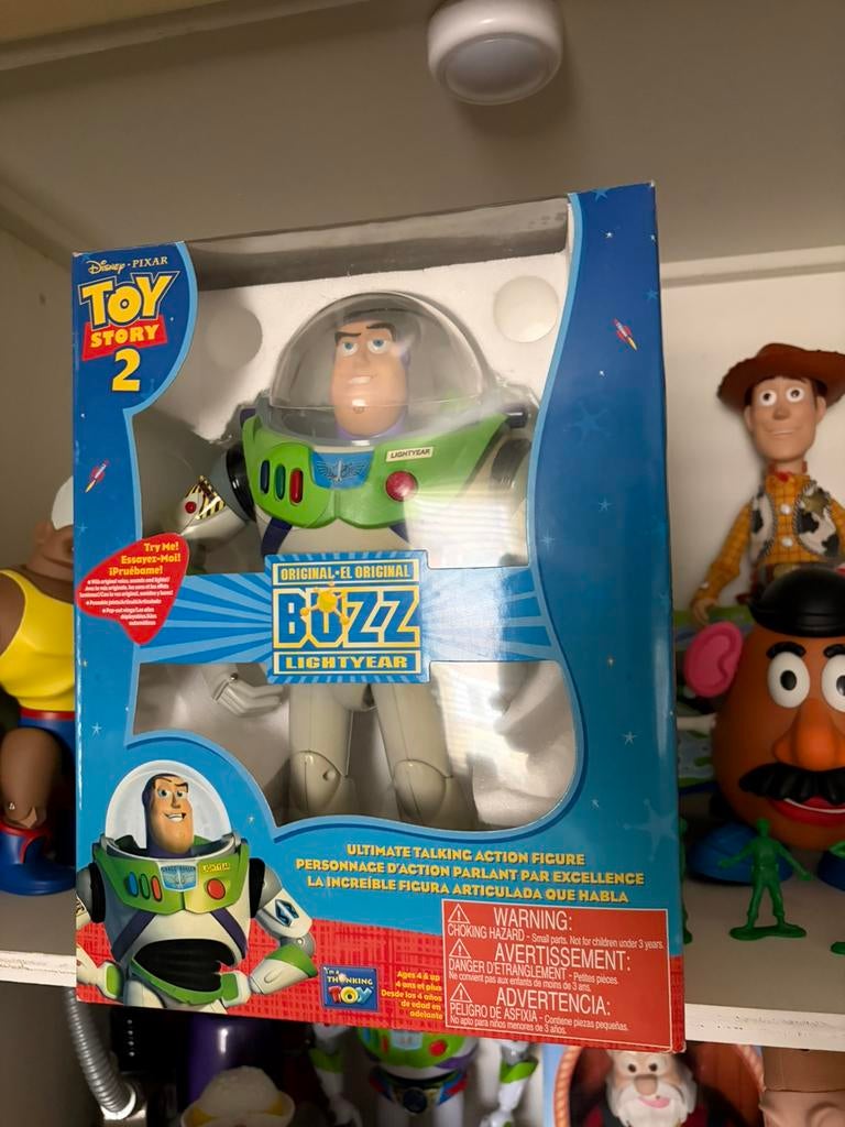 Toy story buzz lightyear, Ophalen of Verzenden, Overige figuren, Zo goed als nieuw, Beeldje of Figuurtje