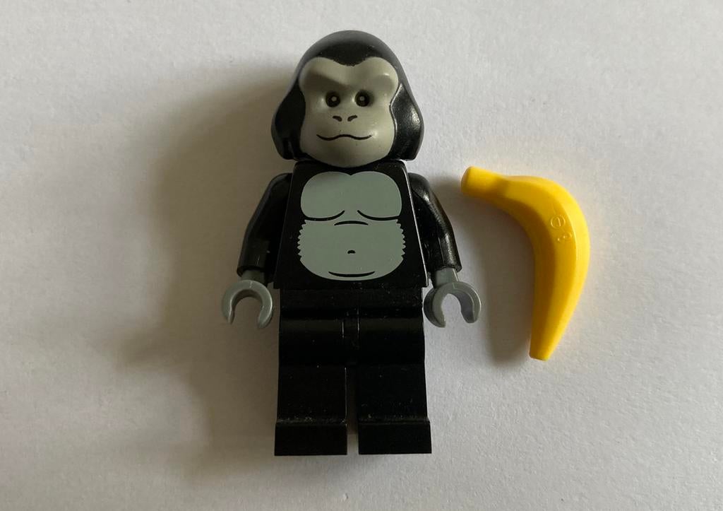 Lego gorilla suit guy serie 3 minifiguren figuur minifigures, Ophalen of Verzenden, Zo goed als nieuw