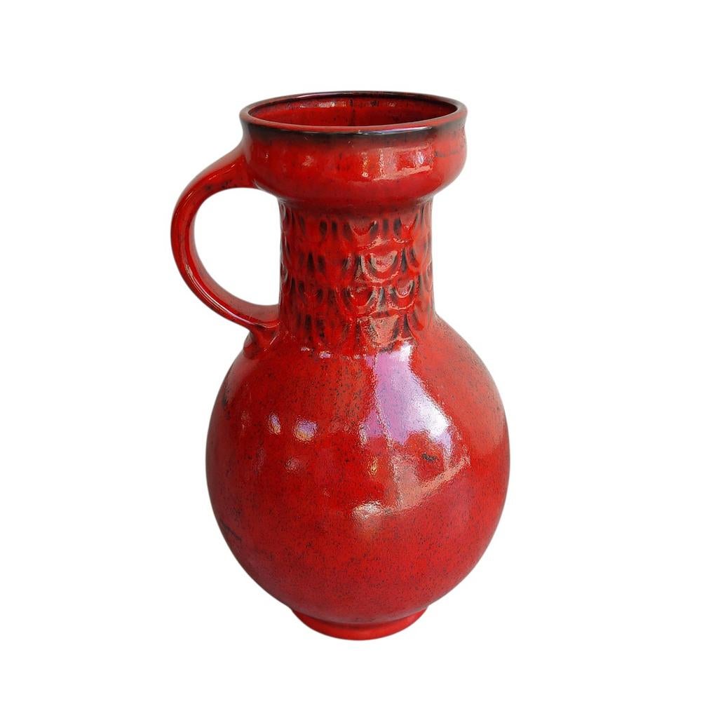 4 x vintage rode vaas (setprijs), Antiek en Kunst, Ophalen