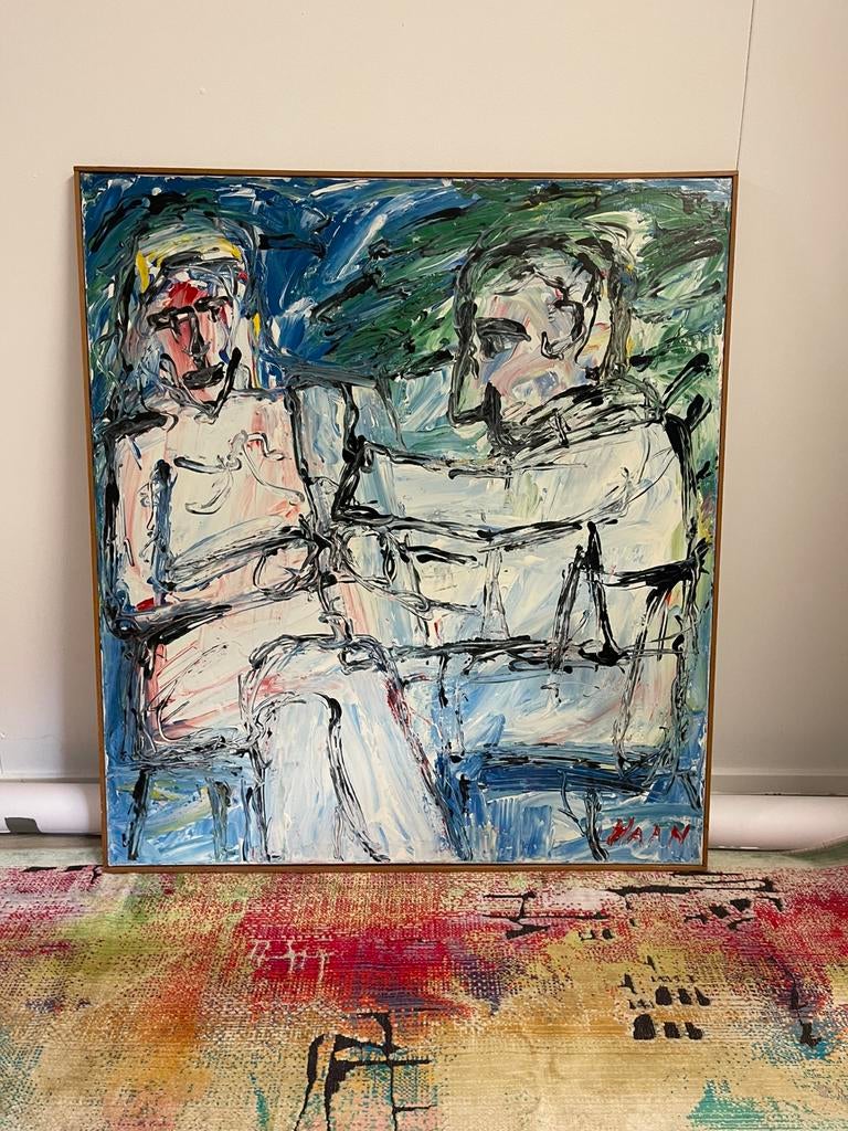 Schilderij gesigneerd haan, Ophalen of Verzenden