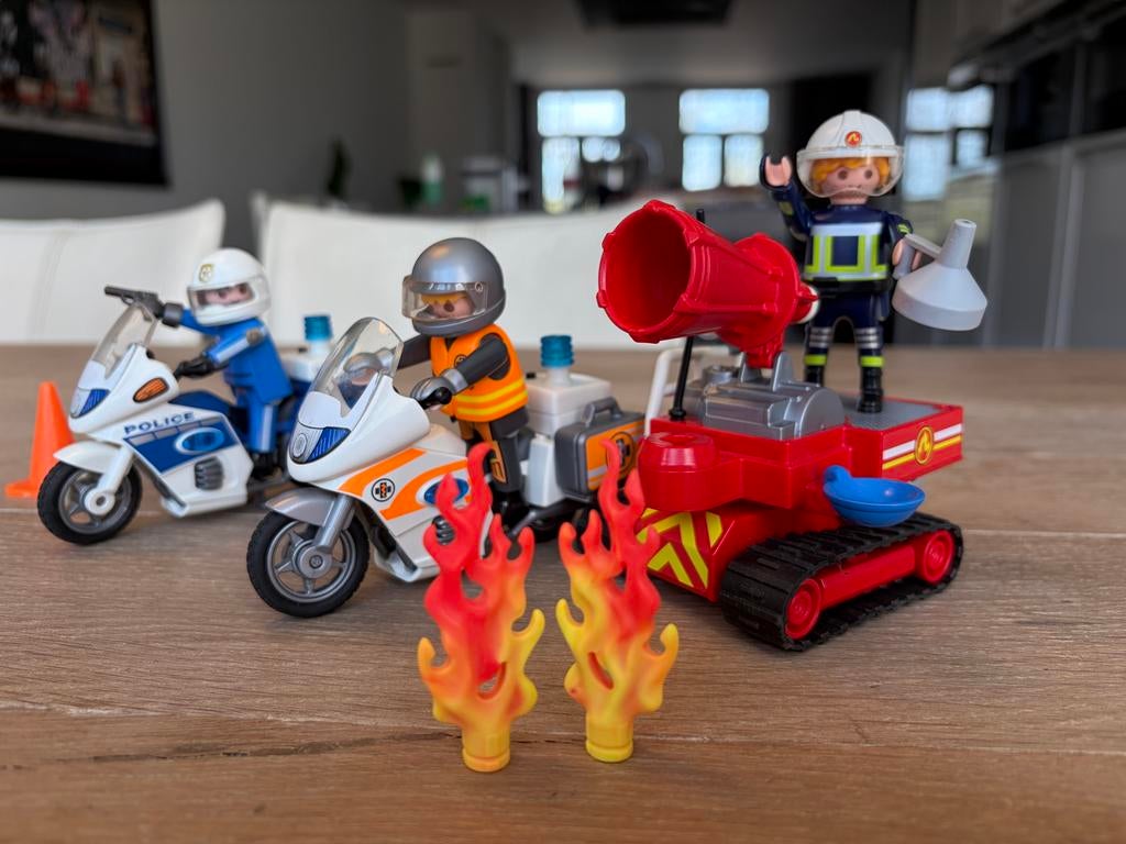 Playmobil politie, ambulance en brandweer, Kinderen en Baby's, Speelgoed | Playmobil, Ophalen, Zo goed als nieuw, Los playmobil
