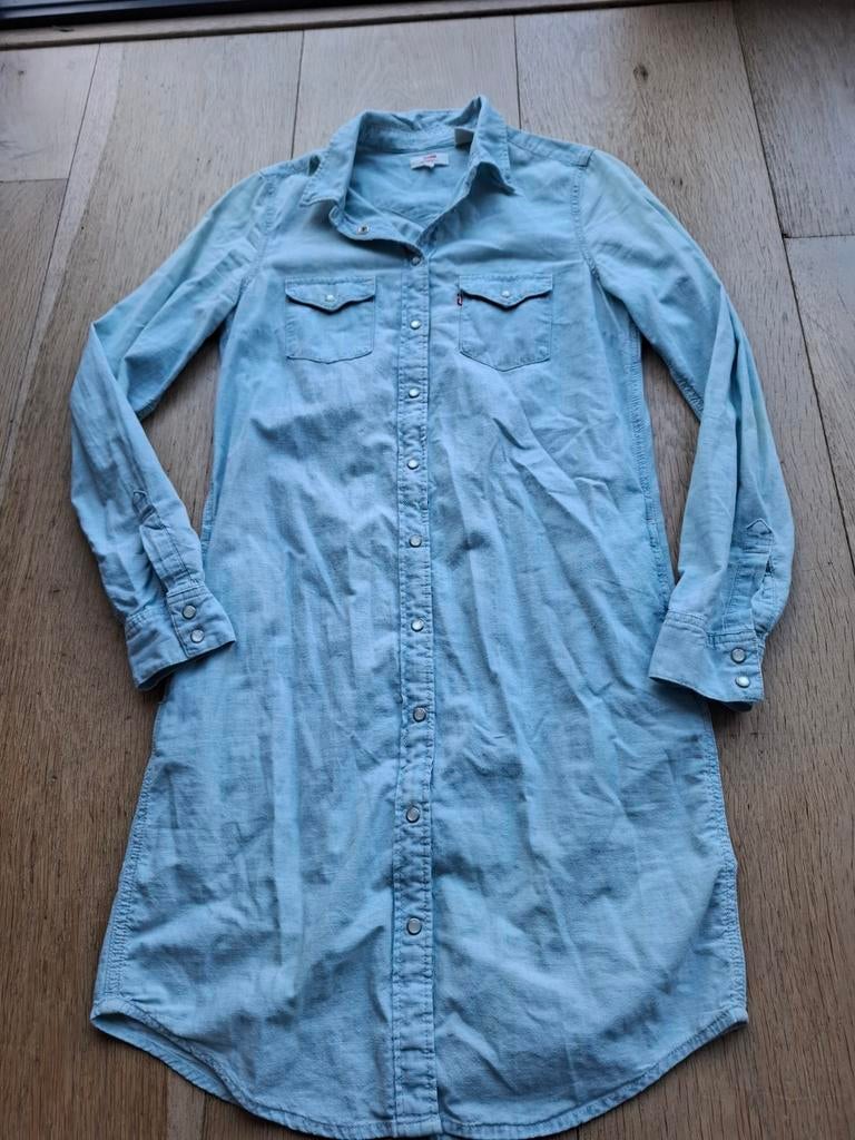 Levi's spijkerjurk doorknoopjurk met borstzakken XS 34, Ophalen of Verzenden
