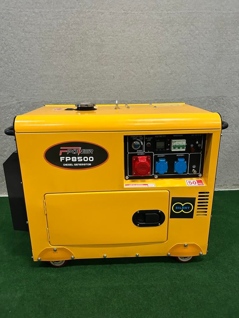 Nieuwe F-power 6.5KW dieselaggregaten met elektrische start, Doe-het-zelf en Verbouw, Aggregaten, Ophalen, F power, F power, Benzine