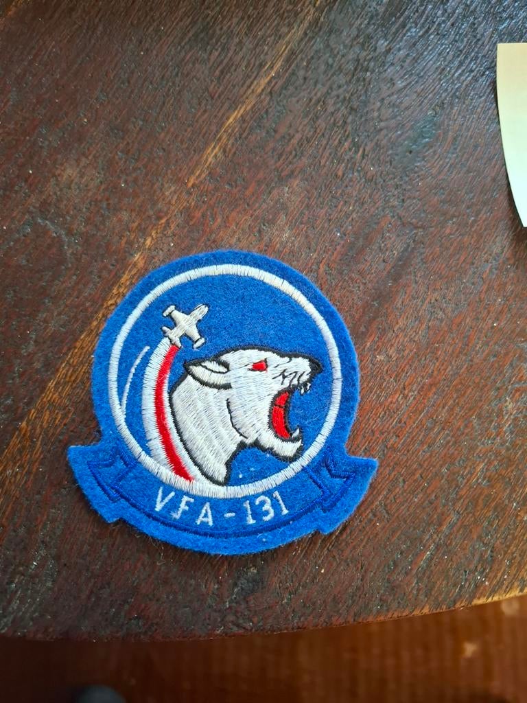 Patch Wildtcats VFA- 131 squadron, Verzamelen, Militaria | Algemeen, Ophalen of Verzenden, Marine, Amerika, Embleem of Badge
