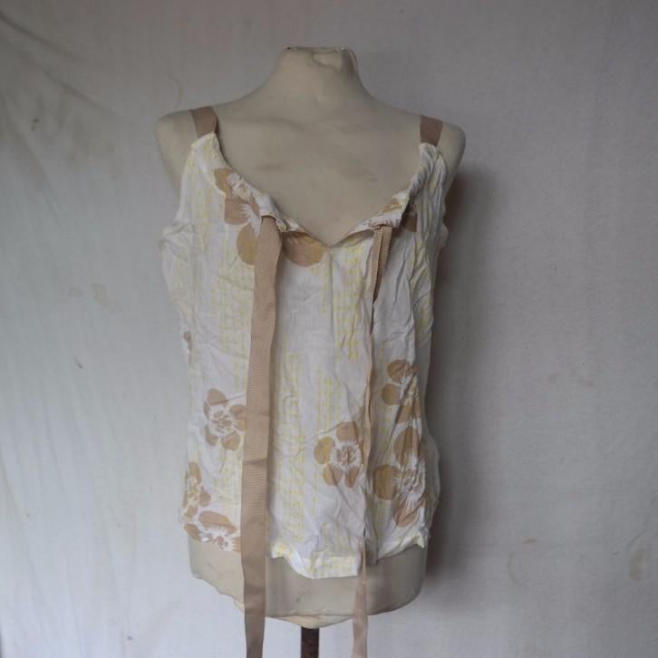 Mooi zomers katoenen damesshirt.Mt XL.Merk Fransa, ., Wit, Maat 46/48 (XL) of groter, Ophalen of Verzenden