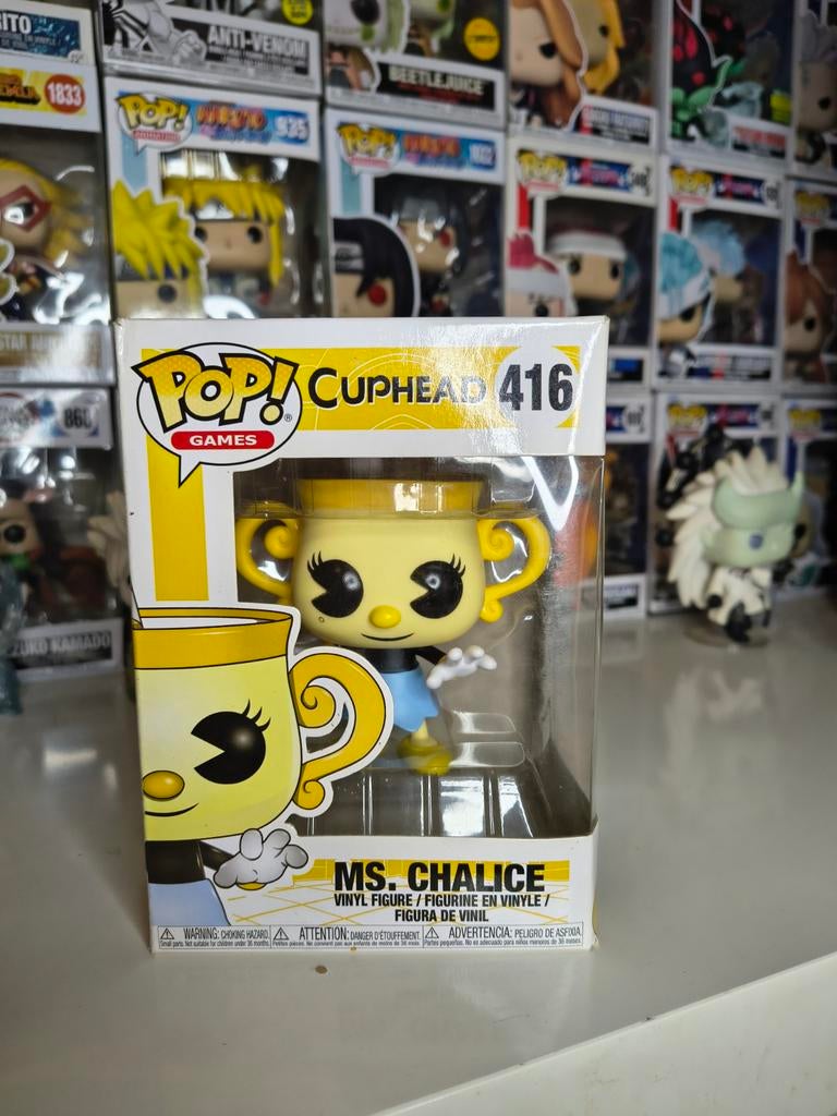 Funko Pop! Cuphead Ms. Chalice #416 - Nieuw in doos, Ophalen of Verzenden, Nieuw
