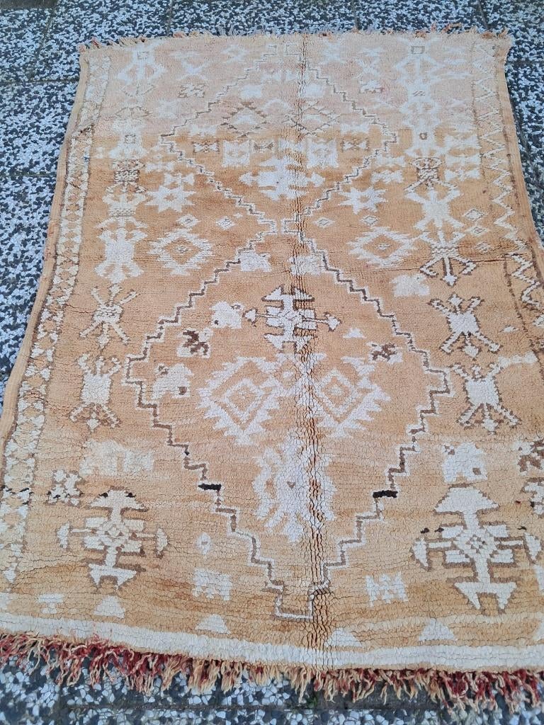 Handgeknoopt Berber kleed wol 170x115cm, 150 tot 200 cm, 200 cm of meer, Ophalen of Verzenden, Zo goed als nieuw