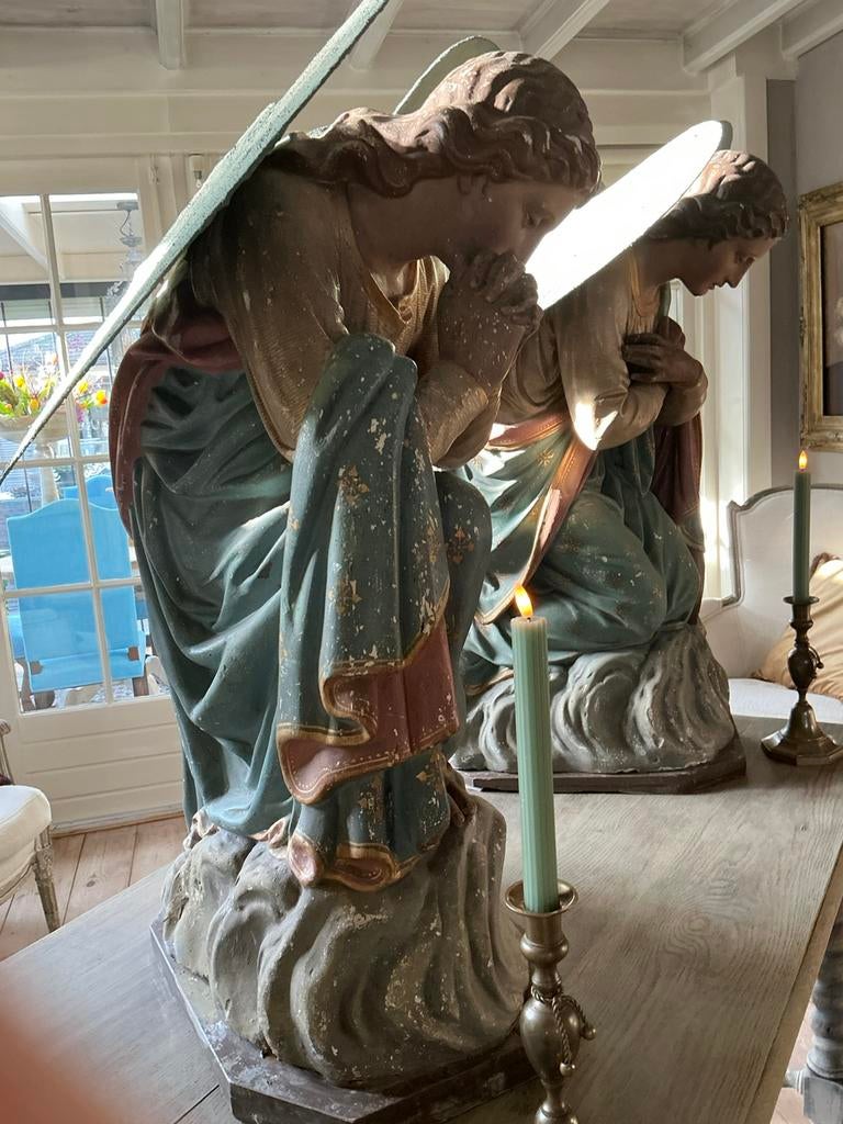 2 grote antieke kerk engelen, Ophalen