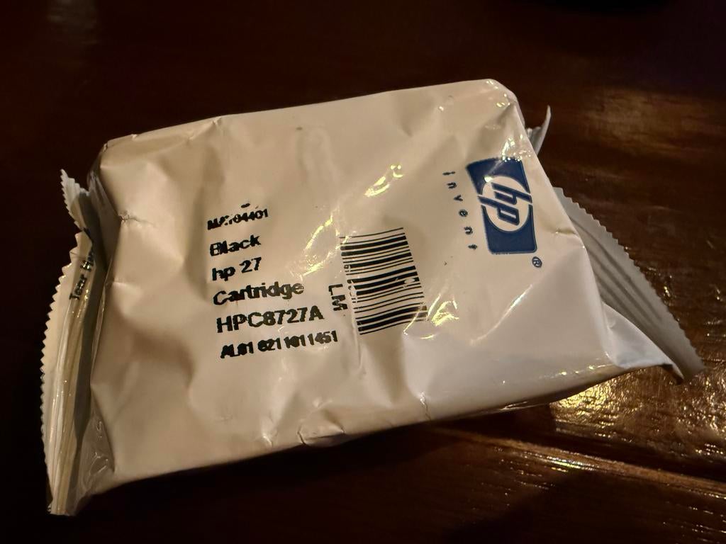 Originele HP 27 (C8727A) inktcartridge zwart NIEUW, Ophalen of Verzenden, Nieuw, Cartridge, HP origineel