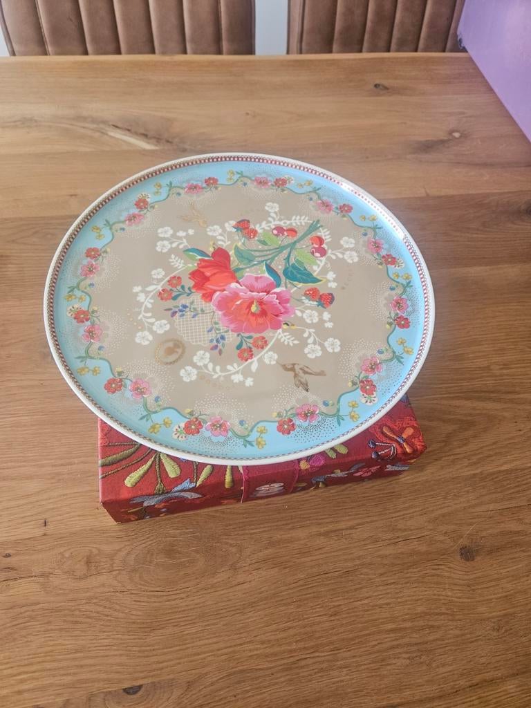 Pip Studio gebakschaal/taartplateau - Birds in Paradise, Ophalen, Overige stijlen, Porselein, Schaal of Schalen