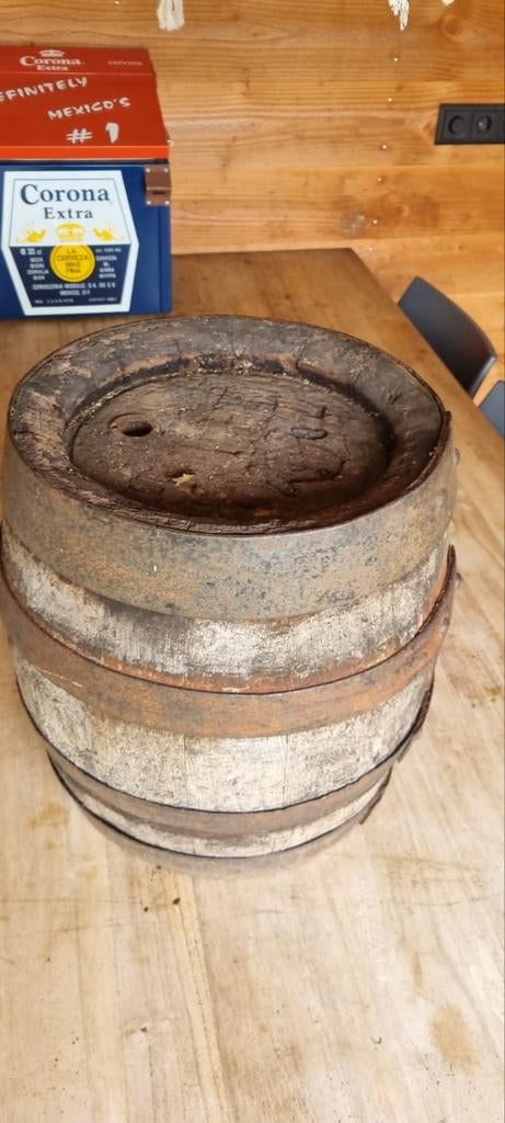 Mancave bar bier brouwerij fust ton vat antiek, Ophalen of Verzenden, Gebruikt, Reclamebord