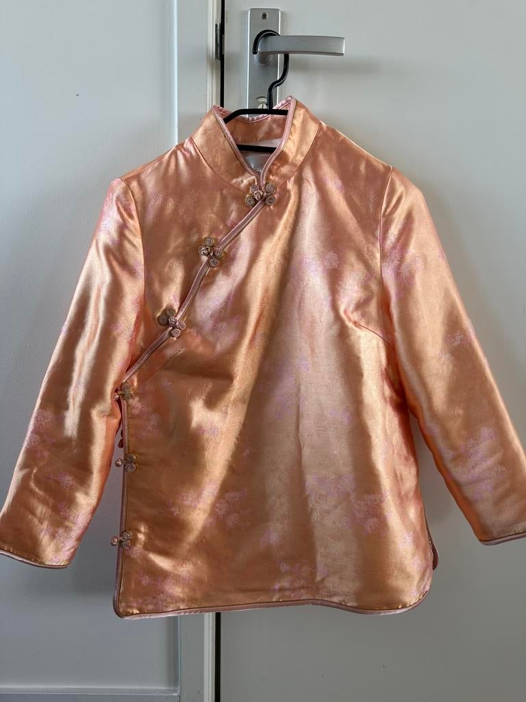 Silky Chinese coat, Kleding | Dames, Ophalen of Verzenden, Zo goed als nieuw, Maat 34 (XS) of kleiner, Zwart