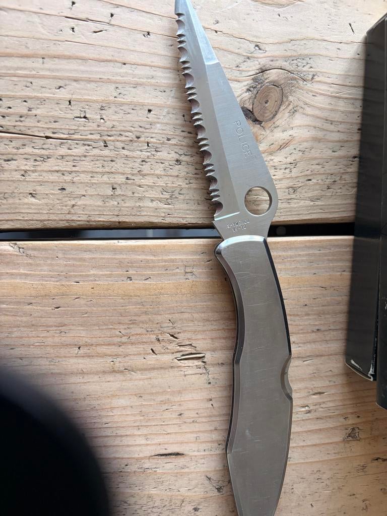 Spyderco Police Zakmes - Zeldzaam en Scherpe Staat, Ophalen of Verzenden, Overige soorten, Amerika, Mes of Dolk