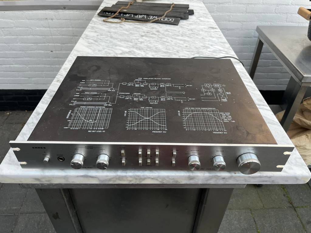 Erres 6290 pre amplifier, Ophalen of Verzenden, Gebruikt, Minder dan 5 kanalen, Microfooningang